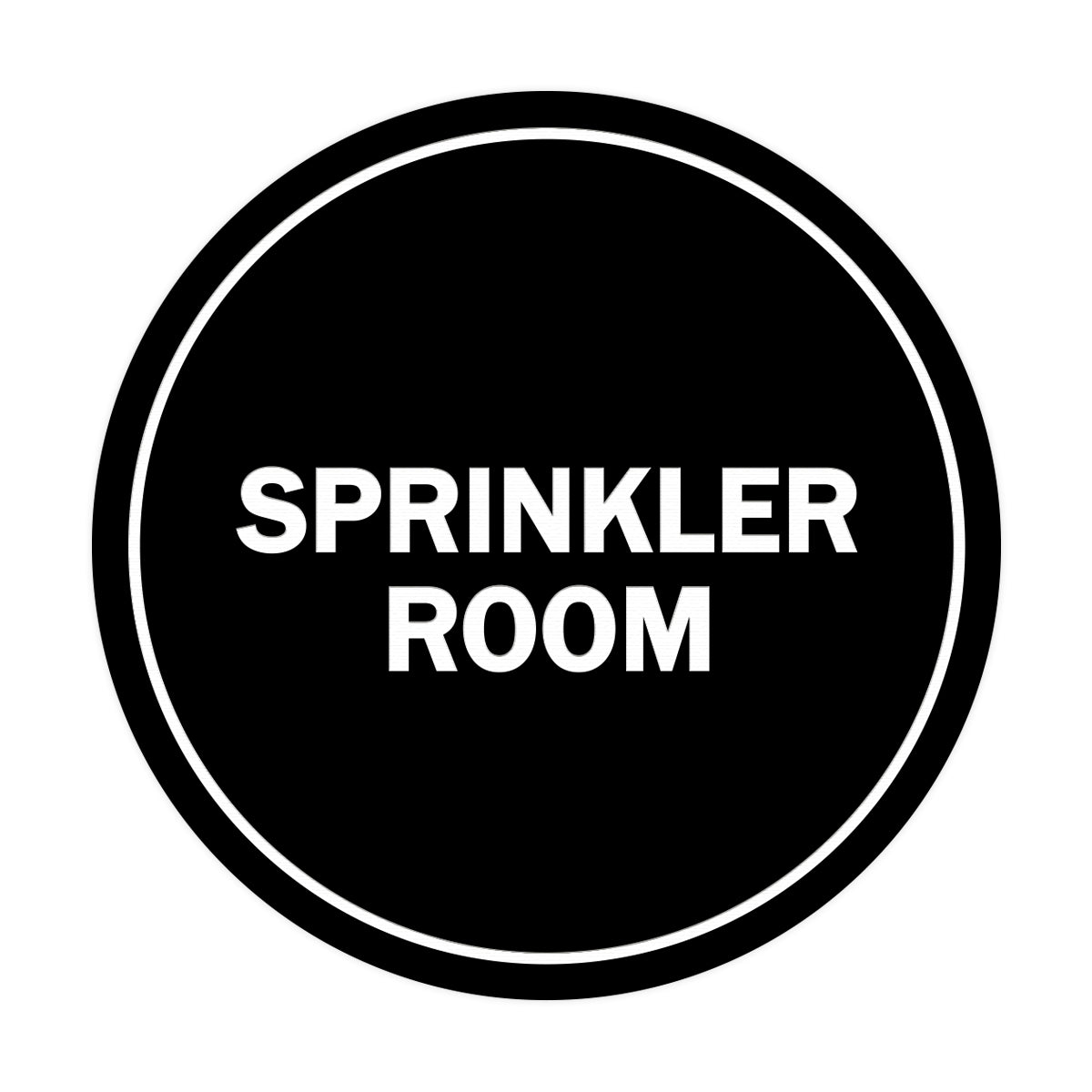Signs ByLITA Circle Sprinkler Room Sign