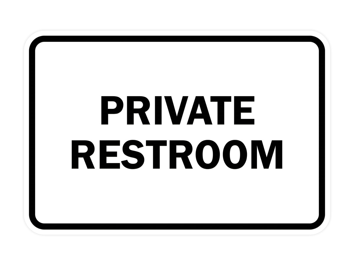Signs ByLITA Classic Framed Private Restroom Sign