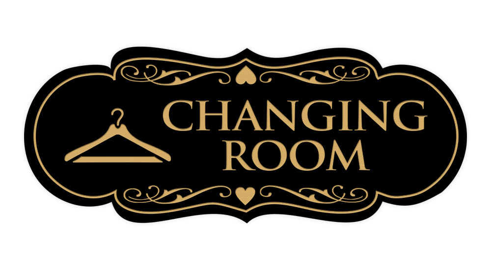Signs ByLITA Designer Changing Room Sign with Adhesive Tape, Mounts On Any Surface, Weather Resistant, Indoor/Outdoor Use