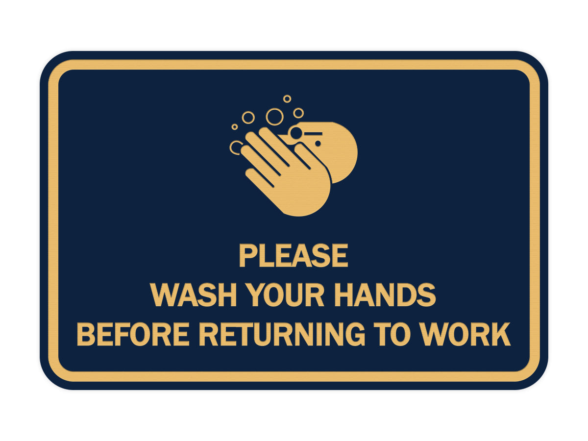 Signs ByLITA Classic Framed Please Wash Your Hands Sign