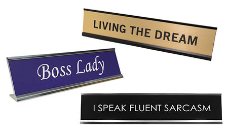 Novelty Desk Signs