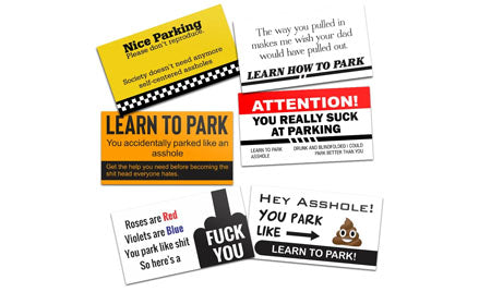 Bad Parking Cards