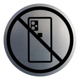 Signs ByLITA Circle No Cellphones Graphic Door or Wall Sign | Easy Installation | Durable Construction | Promote Health And Safety | Caution Warning Sign for Home, Business and Office Spaces