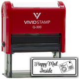 All Quality Happy Mail Inside Self-Inking Rubber Stamp | Business and Packaging Stamps