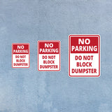 Portrait Round Plus No Parking Do Not Block Dumpster Door or Wall Sign | Health & Safety Signage