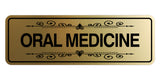 Signs ByLITA Standard Oral Medicine Tooth Graphic Dentist Office Decor Wall or Door Sign