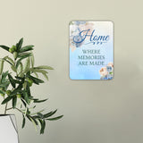 Portrait Round Plus Home Where Memories Are Made Wall or Door Sign | Funny Novelty Home Signs | Home Reminders For Families