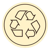 Signs ByLITA Circle Recycling Graphic Door or Wall Sign | Easy Installation | Durable Construction | Promote Health And Safety | Caution Warning Sign for Home, Business and Office Spaces