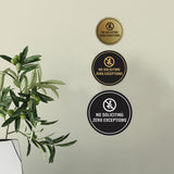 Circle No Soliciting Zero Exceptions Wall or Door Sign