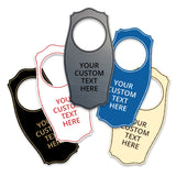 Custom Engraved Door Hangers (4 x 8") | Personalized Door Handle Signs for Homes and Businesses | Create Your Own Message