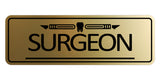 Signs ByLITA Standard Surgeon Tooth Graphic Medical Office Decor Wall or Door Sign