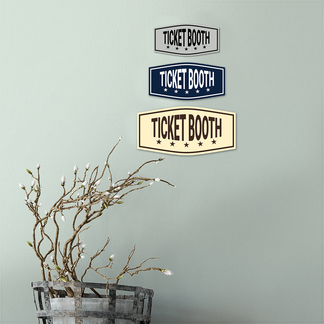 Fancy Ticket Booth Wall or Door Sign