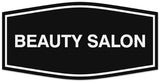 Signs ByLITA Fancy Beauty salon Sign - Laser-Engraved Lettering | Durable ABS Plastic | Vibrant Colors | Powerful Foam Tape Wall or Door Sign