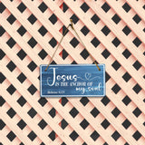 Jesus Is The Anchor Of My Soul Hebrews 6:19 5x10 Hanging Plus Wall or Door Sign | Religious Home Decor