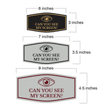 Signs ByLITA Fancy Can You See My Screen? Funny Office Wall or Door Sign