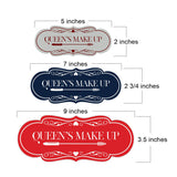 Signs ByLITA Designer Queen's Makeup Area Wall or Door Sign