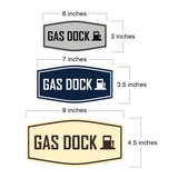 Fancy Gas Dock Wall or Door Sign