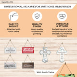 Signs ByLITA Place of Worship Room Signs 5x10 Hanging Plus Wall or Door Sign