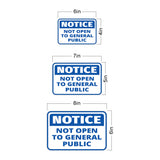 Classic Framed Plus Notice Not Open To General Public Wall or Door Sign | Workplace and Office