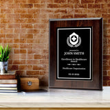Health Professional Theme Custom Award Plaque |Easel Mount Option | Achievement and Service Personalizable Plaques