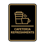 Signs ByLITA Portrait Round Cafeteria Refreshments Door or Wall Sign Easy Installation | Directing Artists & Co-Workers | Music | Concert | Festivals