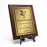 Track and Field Customizable Wooden Award Plaque | Easel Mount Option | Achievement and Recognition Personalizable Plaques