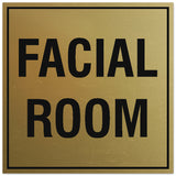Signs ByLITA Square Facial Room Sign - Easy Installation | Durable Material
