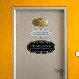 Signs ByLITA Victorian Please Check Restaurant Dress Code Wall or Door Sign