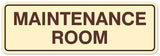 Signs ByLITA Standard Maintenance Room Sign - Easy Installation | Durable Wall or Door