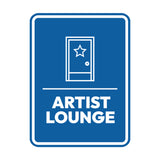 Signs ByLITA Portrait Round Artist Lounge Door or Wall Sign Easy Installation | Directing Artists & Co-Workers | Music | Concert | Festivals