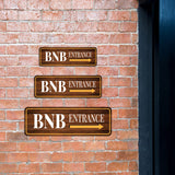 Standard Plus BNB Entrance (Right Arrow) Door or Wall Sign | BnB Hosting Signage