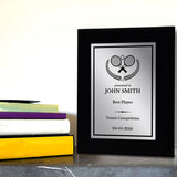 Baseball/Softball Customizable Black Frame Wooden Award Plaque | Easel Mount Option | Achievement and Recognition Personalizable Plaques