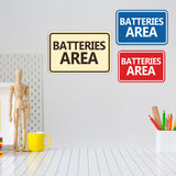 Signs ByLITA Classic Framed Batteries Area Wall or Door Sign