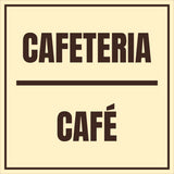 Signs ByLITA Square Cafeteria Door or Wall Sign | Spanish Bilingual Business and Office Signs