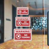 Classic Framed Plus Warning No Fishing Wall or Door Sign | Marina Quayside Signage