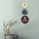 Circle Absolutely No Soliciting Wall or Door Sign