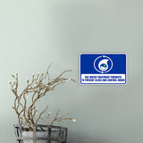 Classic Framed Plus Use Water Treatment Products To Prevent Clogs and Control Wall or Door Sign | RV Accessories
