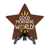 Good Morning Star Table Sign | Family and Faith Home Decor | Church And Home Table Signs