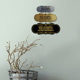 Signs ByLITA Designer Ring Doorbell for Access to Gated Property Wall or Door Sign
