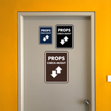 Signs ByLITA Portrait Round Props Check-In/Out Door or Wall Sign Easy Installation | Directing Artists & Co-Workers | Music | Concert | Festivals