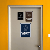 Signs ByLITA Portrait Round Instrument Storage Door or Wall Sign Easy Installation | Directing Artists & Co-Workers | Music | Concert | Festivals