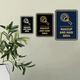 Signs ByLITA Portrait Round Makeup And Hair Area Door or Wall Sign Easy Installation | Directing Artists & Co-Workers | Music | Concert | Festivals