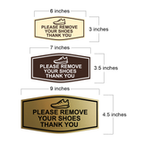 Fancy Please Remove Your Shoes Thank You (Sneaker) Wall or Door Sign