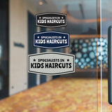 Signs ByLITA Fancy Specialists in Kids Haircuts Easy Installation | Durable Construction | Barbers | Grooming and Styling | Hair Wall or Door Sign