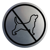 Signs ByLITA Circle No Dogs Graphic Door or Wall Sign | Easy Installation | Durable Construction | Promote Health And Safety | Caution Warning Sign for Home, Business and Office Spaces