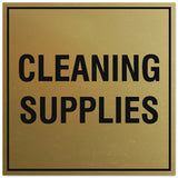 Signs ByLITA Square Cleaning Supplies Sign - Easy Installation | Durable Material