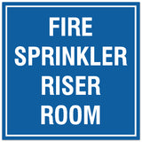 Signs ByLITA Square Fire Sprinkler Riser Room Sign - Easy Installation | Durable Material