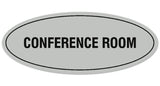 Signs ByLITA Oval Conference Room Sign - Laser-Engraved Lettering | Durable ABS Plastic | Vibrant Colors | Powerful Foam Tape