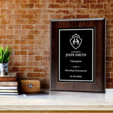 Wrestling Customizable Wooden Award Plaque | Easel Mount Option | Achievement and Recognition Personalizable Plaques
