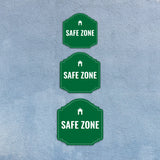 Heritage Plus Safe Zone Wall or Door Sign | Public Spaces Signage